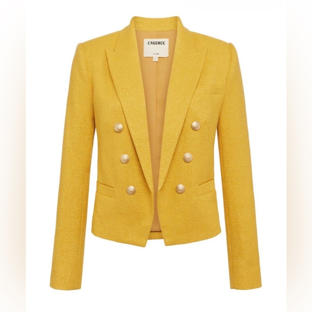 L'AGENCE
Brooke Double Breasted Cropped Blazer